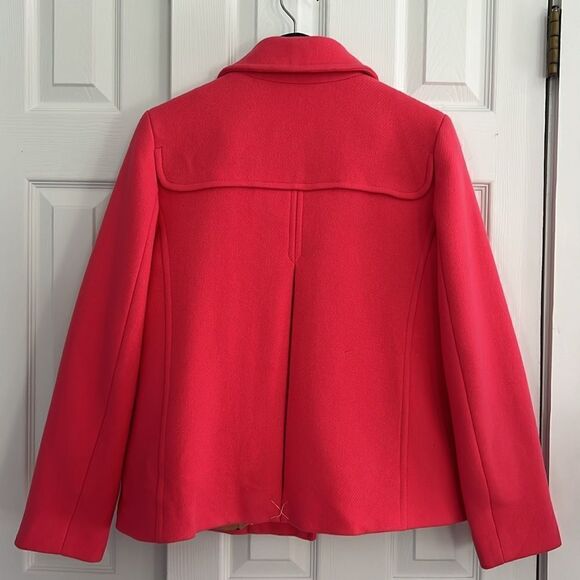 Talbots Albury Short Pea Coat Pink Size 8 - Picture 11 of 17